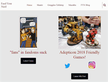 Tablet Screenshot of feedyournerd.com